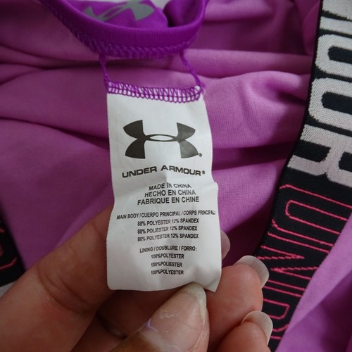 Lot of 3 Under Armour Swimsuit and Nike Shorts Girls Size 6X Purple Pink/Orange - Picture 8 of 9