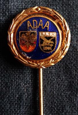 D.A.S.V. 1891 - ADAA - vergoldete EN, emailliert