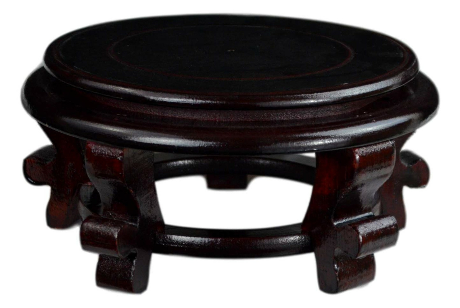 Wooden Fishbowl Display Vase Pot Planter Stand Plant Pot Display Stand (8")