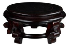Wooden Fishbowl Display Vase Pot Planter Stan...