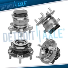 FWD Front Rear Wheel Bearing Hubs Assembly Kit for 2008-2013 Nissan Rogue 5 Lugs