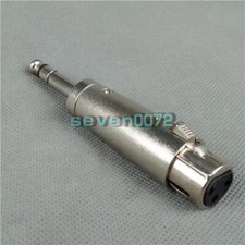 1PCS XLR Female Adapter to 1/4" Stereo TRS Connector NEW