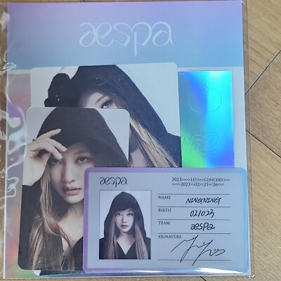 AESPA SYNK HYPER LINE 1st CONCERT OFFICIAL MD ID CARD + DECO