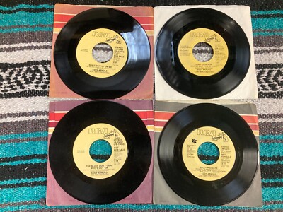 Eddy Arnold Vintage Country 45 Vinyl Record 7'' Lot (4 Records) VG+ Condition