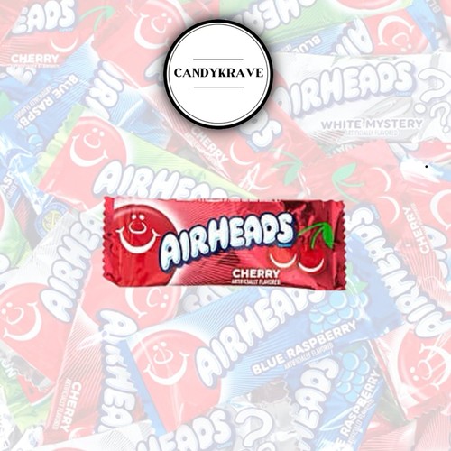 Airheads Candy Mini Bars, Cherry Flavor, 80 Pieces Bulk Bag, Individually - Picture 7 of 7