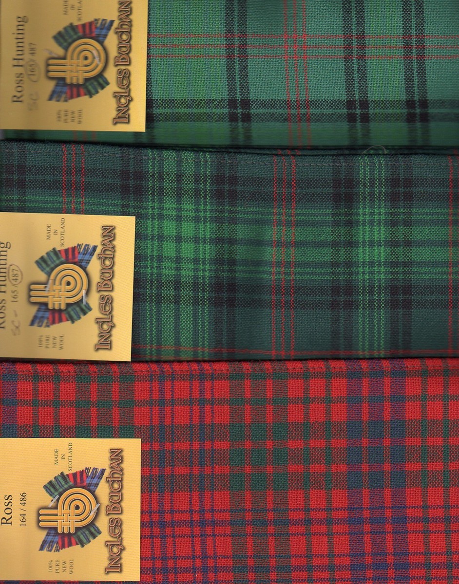 スコティッシュ Tartan Sash Clan Ross Scottish Wool Plaid | eBay