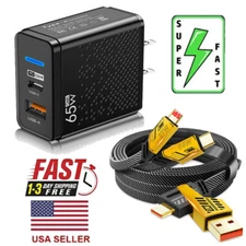 65W Fast Type C Wall Charger , 4-In-1 65W Super Fast Cable For Cell Phone iPad