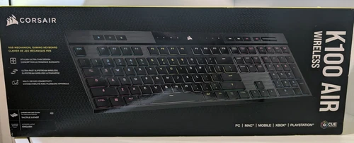 CORSAIR - K100 Air Wireless Full-Size Bluetooth Mechanical Gaming Keyboard - NEW