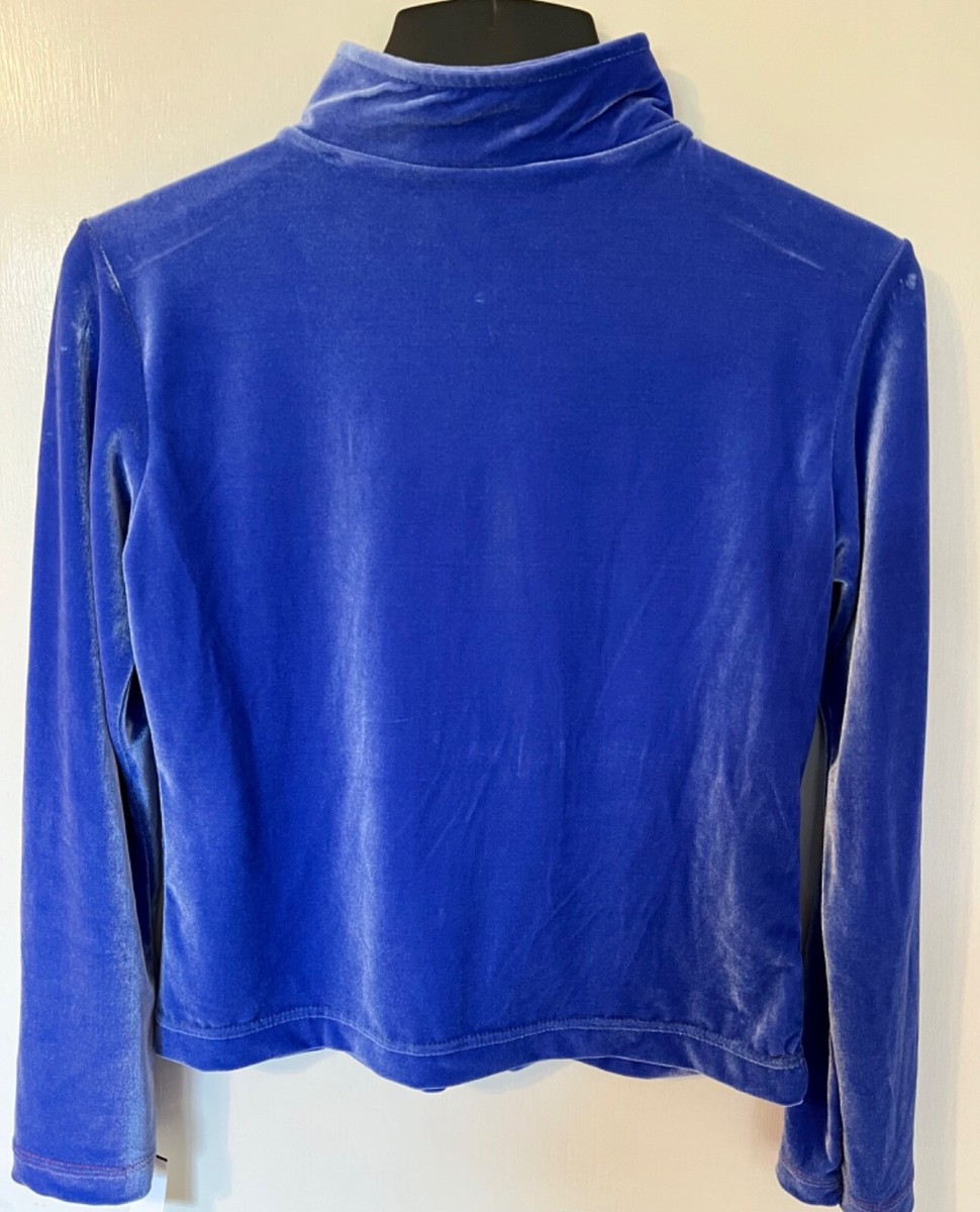 Veste D'échauffement GK Elite Velours Noir Et Violet - Taille S - Gymnastique, Danse, Cheer