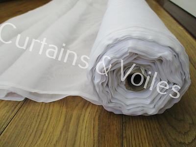 White Muslin Linen Voile Fabric Roll 300 Cm Wide Wedding Event