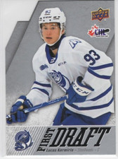 Lucas Karmiris 22-23 Upper Deck CHL First Draft #FD-4 Mississauga Steelheads