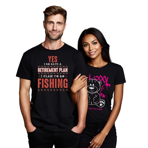 Retirement Plan: Funny "9 To 5 Fishing" T-shirt, Perfect for Anglers! Unisex Tee - Picture 10 of 46