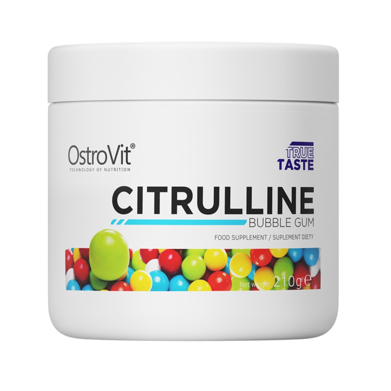 OSTROVIT CITRULLINE MALATE VIT TAURINE WORKOUT POWDER 210G BUBBLE GUM BB 17/2/26