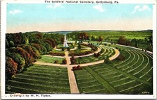 Soldiers National Cemetery Gettysburg PA Pennsylvania WB Postcard UNP VTG Unused