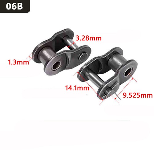 Zähne 10 - 50 Kettenrad Kettenräder Ritzel 06B 06C 3/8" Kettenschloss 45# Stahl - Bild 15 von 18