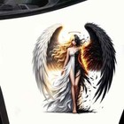 3D Autoaufkleber Engel vs. Teufel -Anime-Fantasie Aufkleber Laptop Motorrad