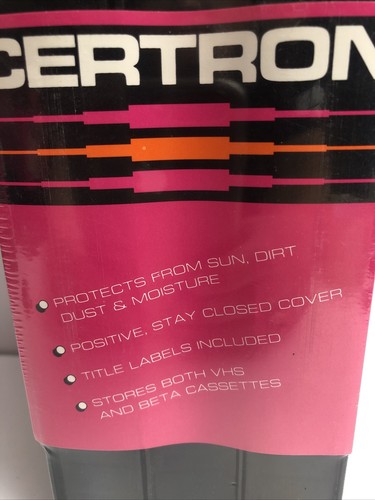 *New Sealed* 3 Pack CERTRON Video Cases Black - Picture 2 of 3