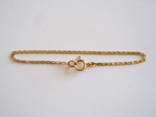 Vintage Armband goldfarben zierlich 1,3 g/18,5 cm