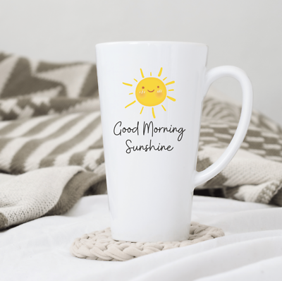Good Morning Sunshine Coffee Tea Latte Mug Cup 17 Oz Ceramic White by  Mugzan | eBay