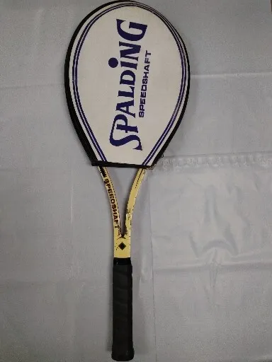 Spalding Speedshaft 4-1/2 Vintage Wood Fiberglass Tennis Racquet