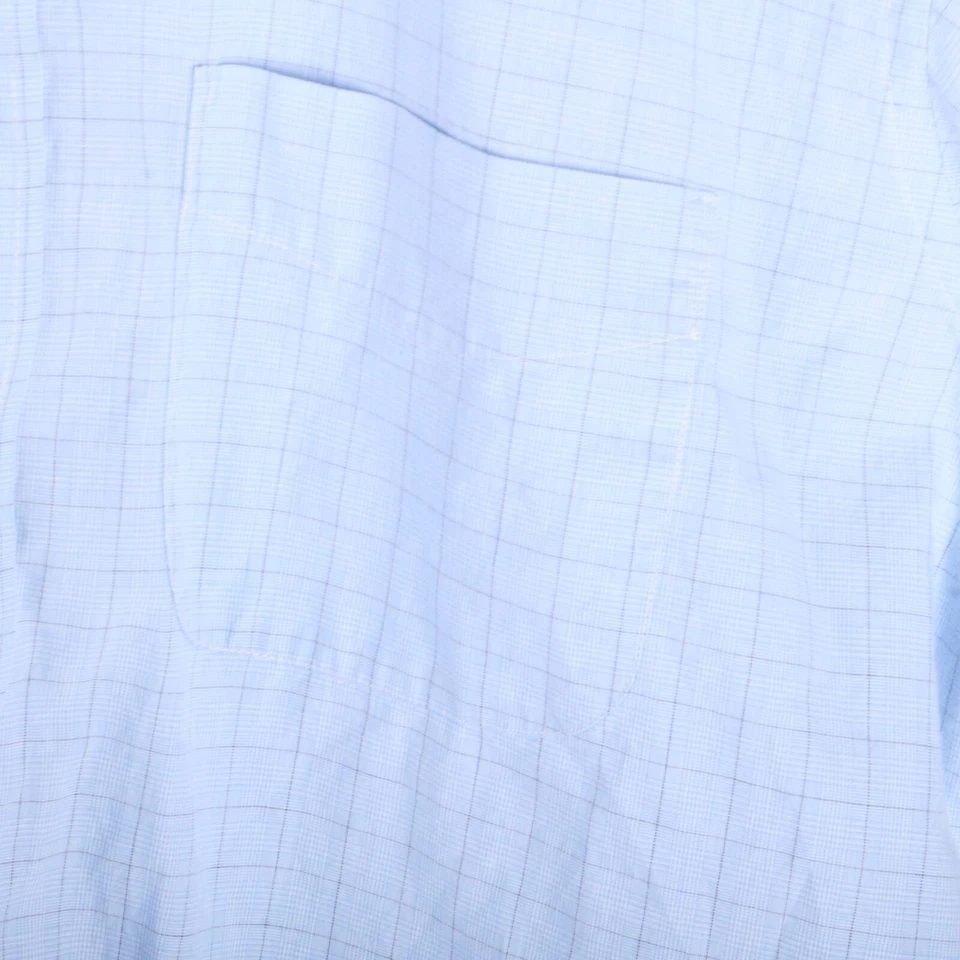 Club Room Regular Fit Blue Button Down Casual Dress Shirt Men L - Image 3 of 4