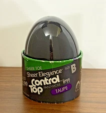 Vintage L'eggs Pantyhose Sheer Elegance Taupe Size B Control Top