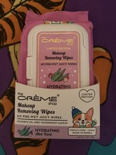 The Creme Shop 60 count makeup remover wipes Hydrating Aloe Vera New