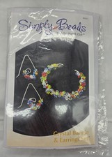 Annie's Simply Beads "Crystal Bangle  earrings" Kit-of-the-Month Club BD031 NEW