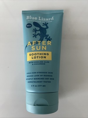 New Blue Lizard After Sun Soothing Lotion 6 Oz With Cooling Aloe & Cucumber