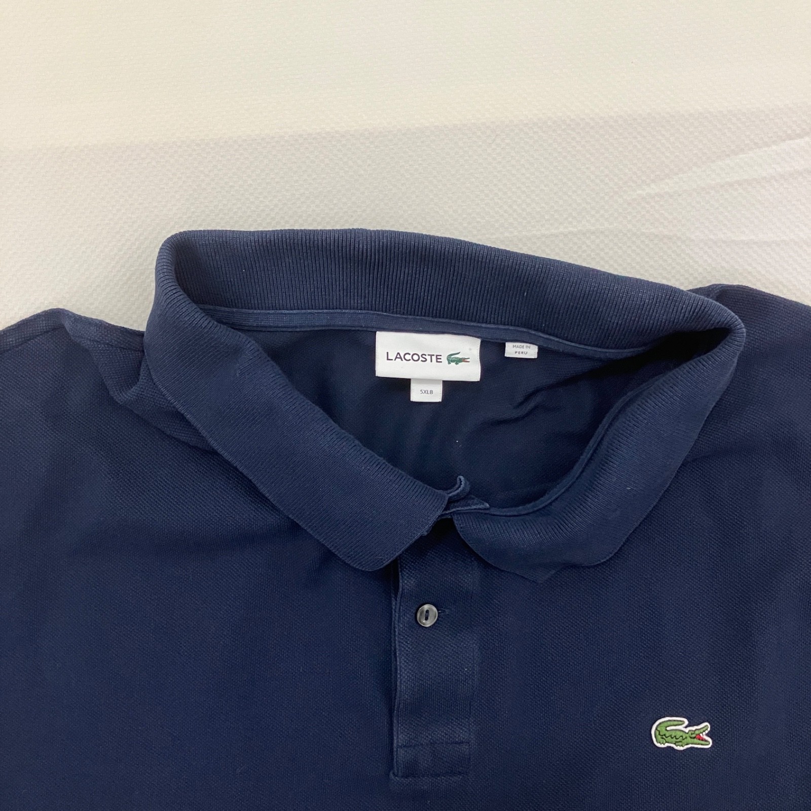 Lacoste Polo Shirt - Men's Size 5XLB - Navy Blue thumbnail 5