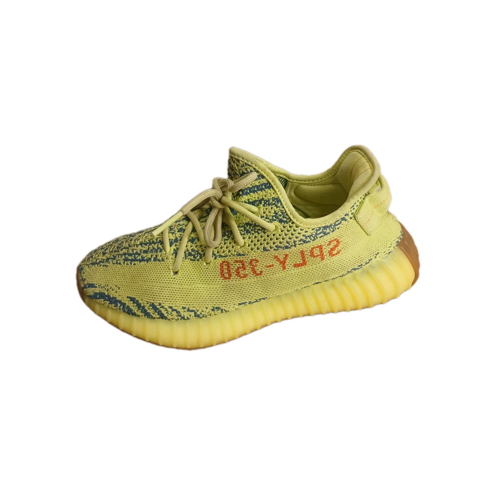 Adidas Yeezy Boost 350 V2 Low Semi Frozen Yellow Men's Athletic Sneakers US 7.5 thumbnail 2
