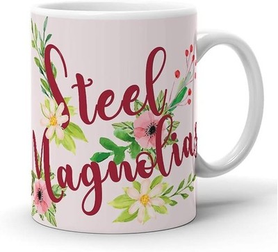 Steel Magnolias Floral Ceramic Coffee Mug 11oz Tea Cup Christmas Gift