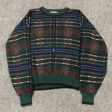 Vintage Hennessey by Van Heusen Sweater Mens Medium Multicolor Acrylic Geometric