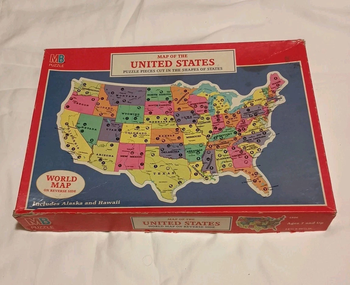 Milton Bradley Maps Puzzles for sale | eBay