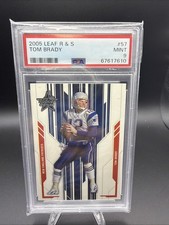 2005 Leaf Rookie and Stars Tom Brady #57 New England Patriots 💎 PSA 9 💎