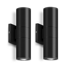 Modern 2-Light Up Down Outdoor Wall Light, Al...