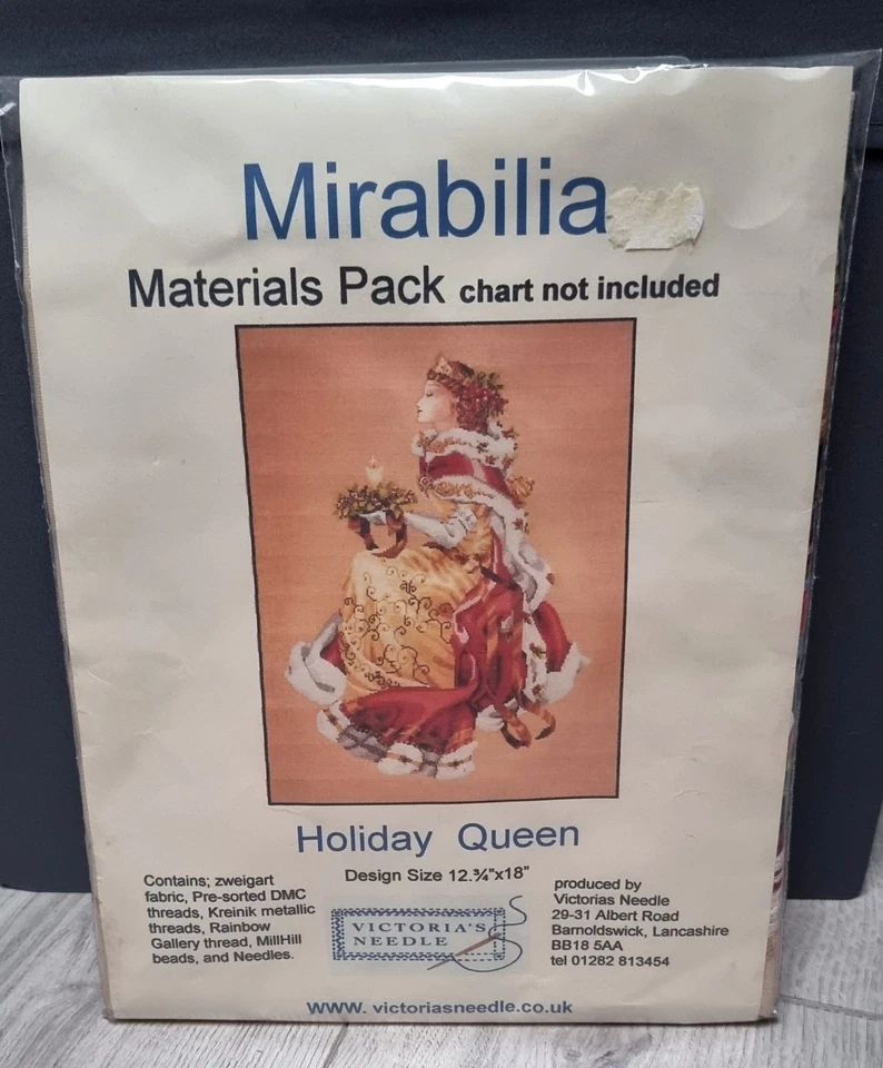 Mirabilia "Royal Holiday" A Christmas Queen Full Kit & Pattern Nora Corbett MD78 - Image 2 of 4