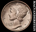 1917 Mercury Dime- Full Split Bands Choice Gem Brilliant Uncirculated #i4326