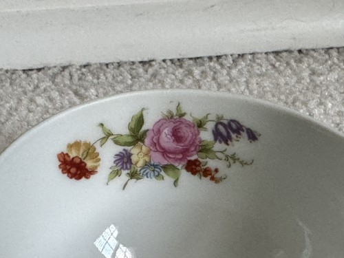 Noritake M Tea Cup Snack Plate Set Green Band Floral Japan Vintage Japan - Picture 12 of 15