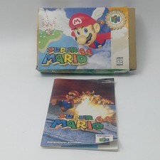 Super Mario 64 Nintendo 64 Player's Choice N64 Box And Manual Only No Cartridge