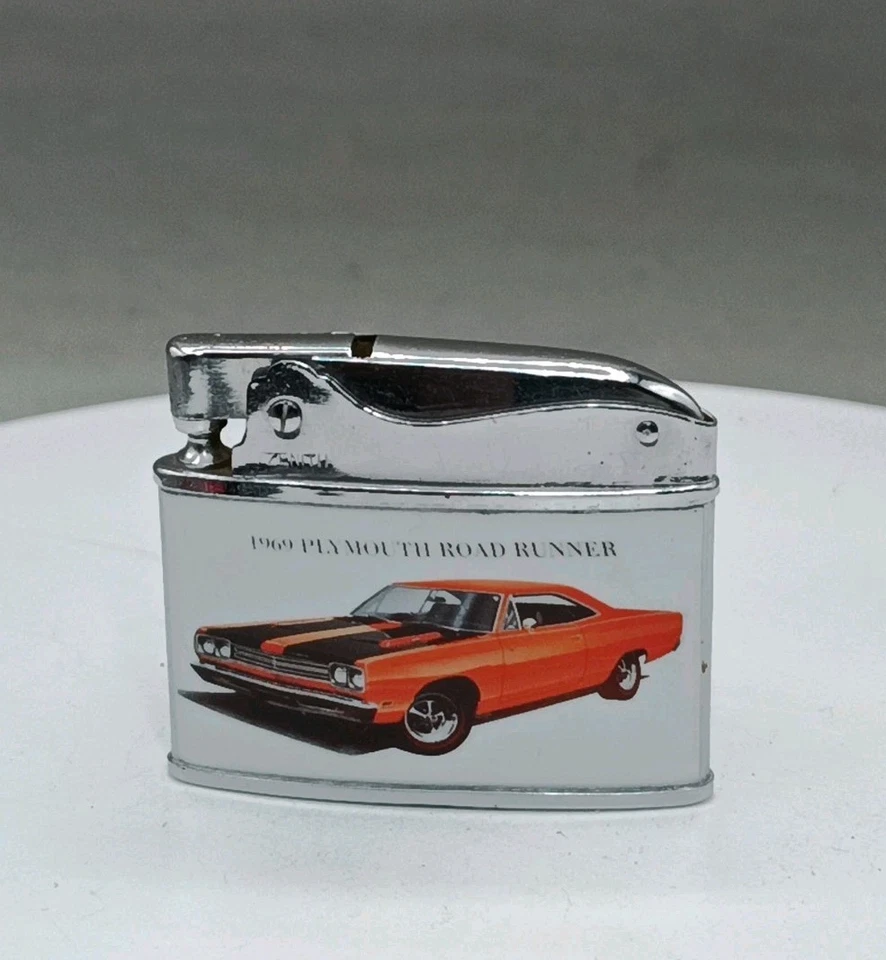 De colección 1969 Hemi Plymouth Roadrunner anuncio plano encendedor de cigarrillos - SIN ENCENDER - RARO Foto 4 de 4