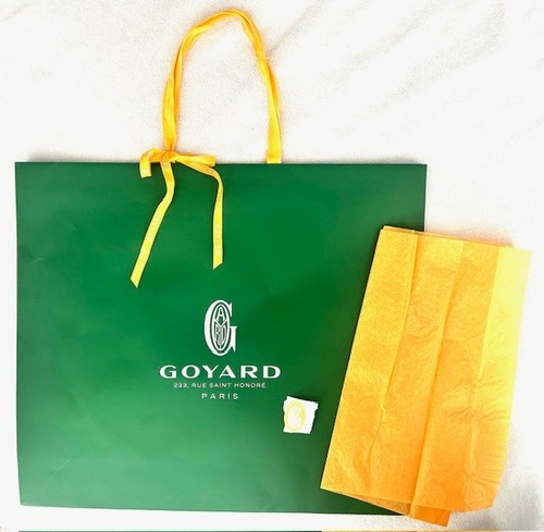 Authentic Goyard Shopping Bag for Saigon Tote etc 23x19x6" HUGE + Ribbon Sticker