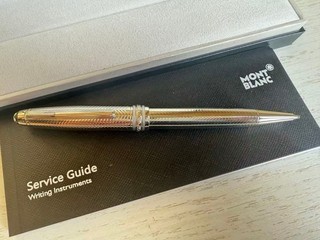 Montblanc Meisterstuck Ballpoint Silver Star Pen 164 With Box