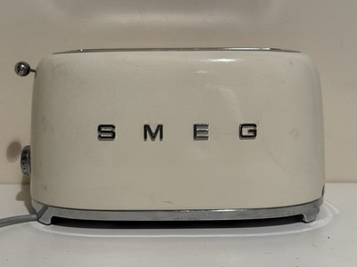 Smeg 4 Scheiben Toaster (2 lange Schlitze) Edelstahl TFS02CRUK Creme - PLS LESEN