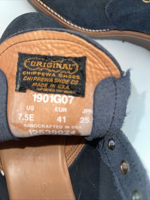 CHIPPEWA/チャッカブーツ/NVY/スウェード/1901G07 Chippewa Milford Chukka Boots Navy Suede Leather 1901G07 Mens Size