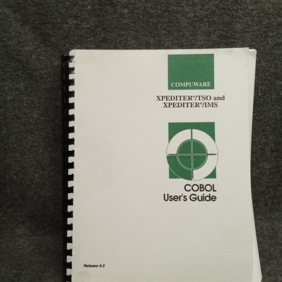 Compuware Xpediter COBOL Users Guide Spiral Bound Xpediter TSO IMS 1996 Manual