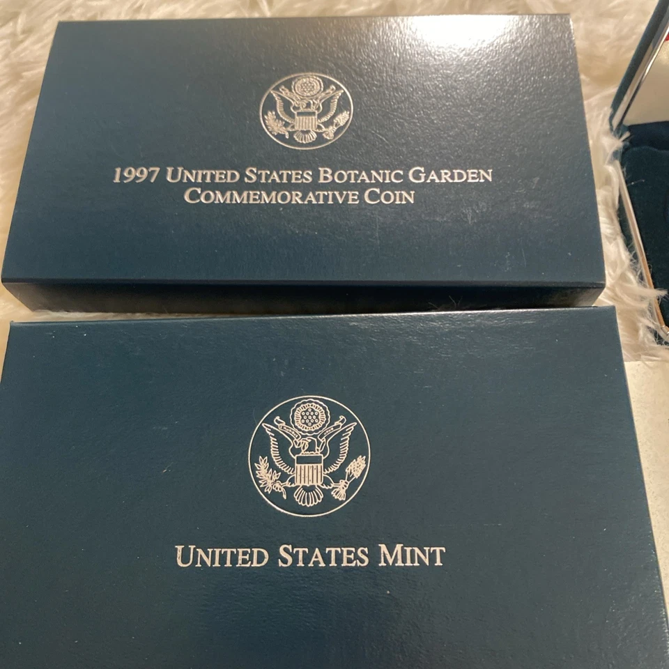 1997-P Botanic Garden Proof Silver Dollar US Mint $1 Commemorative OGP Box COA - Image 4 of 4