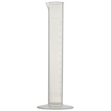 Nalgene 3028-0250 Polypropylene Graduated Cylinder 250mL Economy Plastic 12p/box