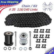 #35 Chain 140/116 Links / Chain Tensioner For Coleman CT100U CC100X Mini Bike