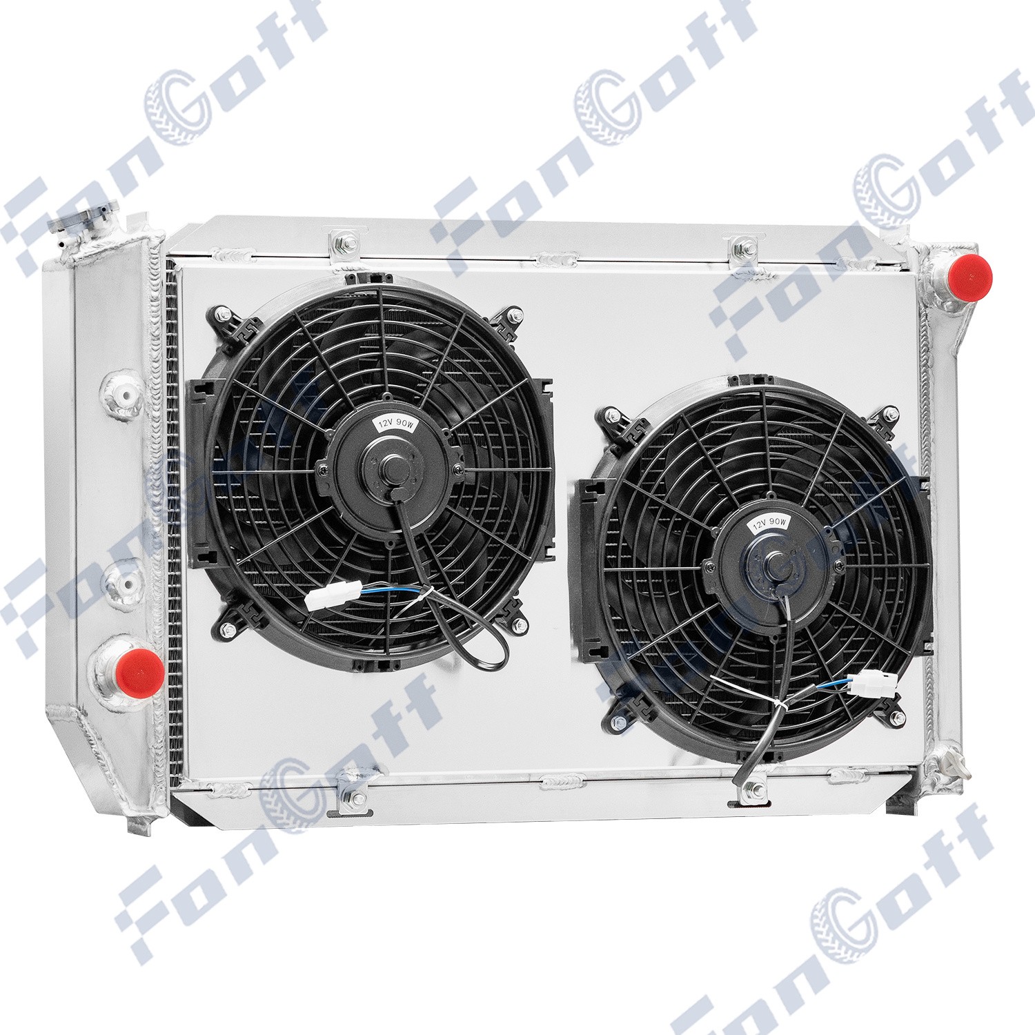 4 Row Radiator+Shroud Fan For 1969~72 Ford Mustang Torino Mercury Cougar #CU381. thumbnail 4